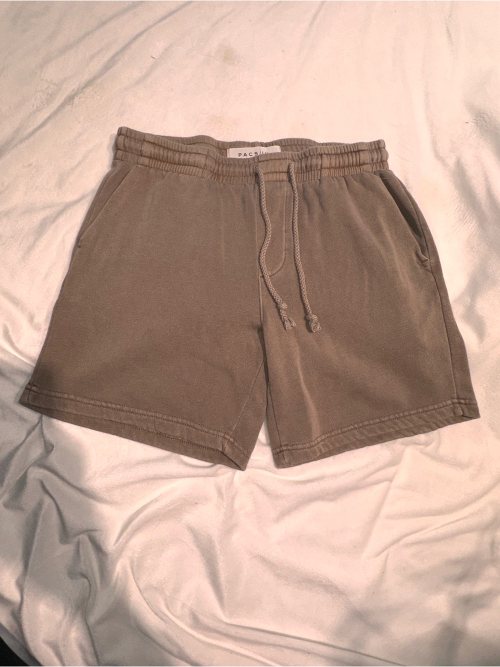 PacSun men’s Brown Elastic Waist Cotton Shorts